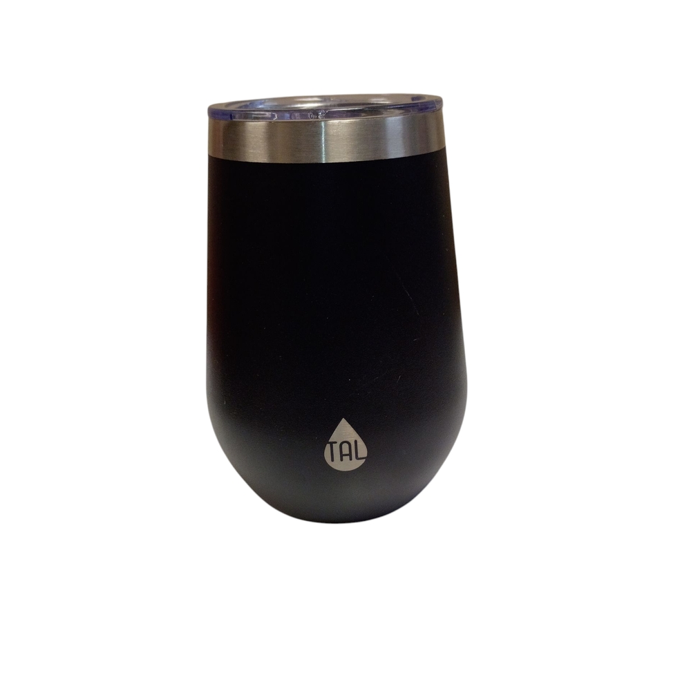 TAL Black Stainless Steel Stemless Wine Tumbler